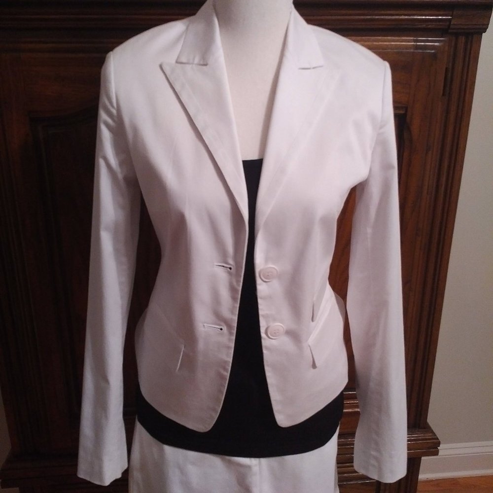 H&M White Suit Jacket